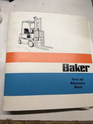 Baker Maintenance Operation Repair Parts List Book Manual Ftd 030 040 050 055