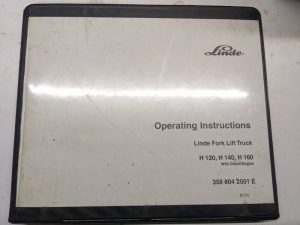 Linde Fork Lift Truck Operation Manual Matnienance H 120 140 160 Diesel B195