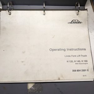 Linde B195 Fork Lift Truck Operation Manual Matnienance H 120 140 160 Diesel