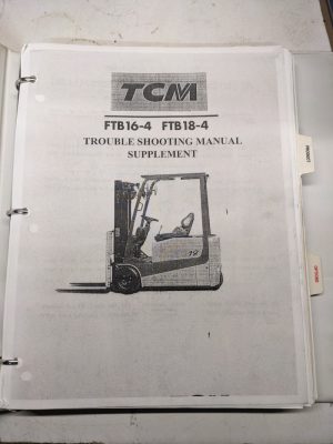 Tcm Trouble Shooting Manual Supplement Ftb16-4 Ftb18-4 Service Repair Book