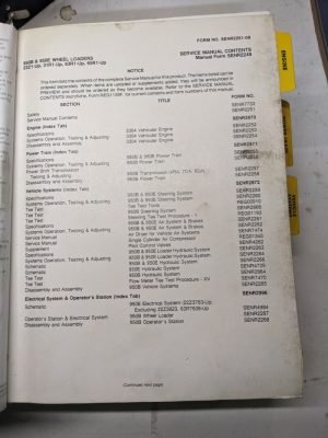 Caterpillar Cat Service Repair Maintenance Manual 950B 950E Wheel Loader Shop