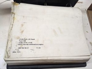 Linde Forklift Type 358 H120 140 160 Parts List Manual Catalog Repair Service