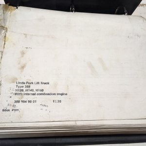 Linde Forklift Type 358 H120 140 160 Parts List Manual Catalog Repair Service
