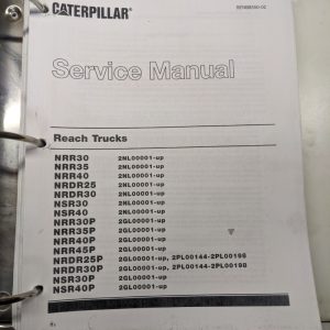 Caterpillar Cat Service Repair Manual Reach Trucks Nrr Nrdr Nsr 30 35 40 45 P