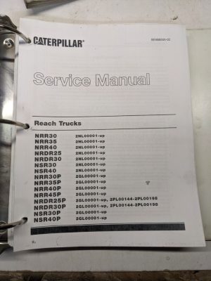 Caterpillar Cat Service Repair Manual Reach Trucks Nrr Nrdr Nsr 30 35 40 45 P
