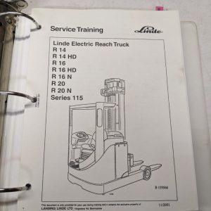 Linde Forklift Repair Service Training Manual Shop R 14 16 20 Hd N Series 115