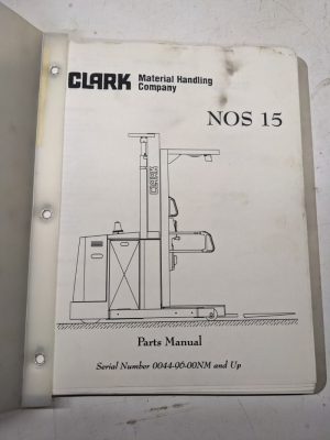 Clark Parts List Book Manual Fork Lift Truck Catalog Nos 15 0044-96-00Nm 9608
