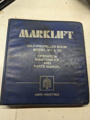 Marklift Self Propelled 30 I 32 Operation Maintenance Parts List Book Manual