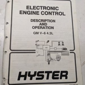 Hyster Electronic Engine Control Manual Gm V6 4.3L 2200 Srm 473 897435