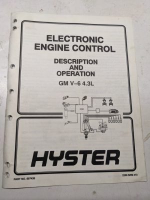 Hyster Electronic Engine Control Manual Gm V6 4.3L 2200 Srm 473 897435
