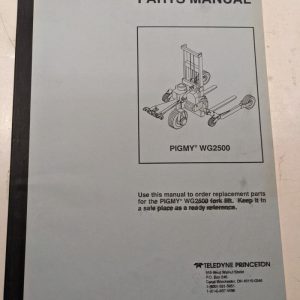 Teledyne Princeton Piggyback Repair Parts List Book Catalog Manual Wg2500 Pigmy