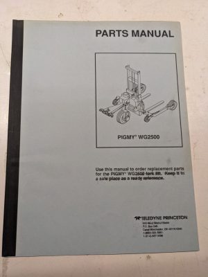Teledyne Princeton Piggyback Repair Parts List Book Catalog Manual Wg2500 Pigmy