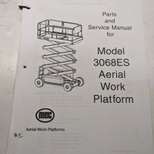 Mec Aerial Work Platform 3068Es Parts List Book Service Repair Manual Catalog
