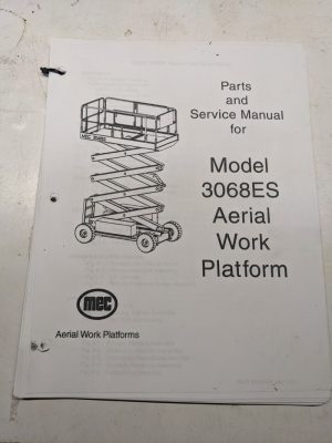 Mec Aerial Work Platform 3068Es Parts List Book Service Repair Manual Catalog