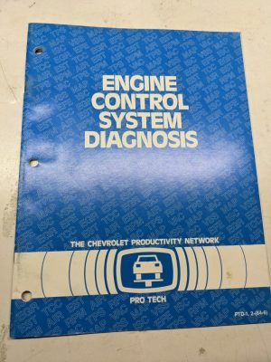 Gm Chevrolet Pro Tech Manual Shop Book 1984 Engine Control System Diagnosis