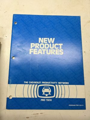 Chevrolet Gm Pro Tech Manual Shop Book 1984 New Product Features