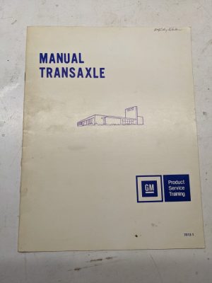 Gm Product Service Training Information Manual Transaxle Transmission 7013-1