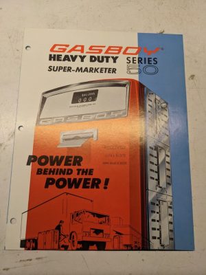 Gasboy Pump Dealer Sales Brochure Advertisment Model 50 52 53 54 55 56 57 58 59