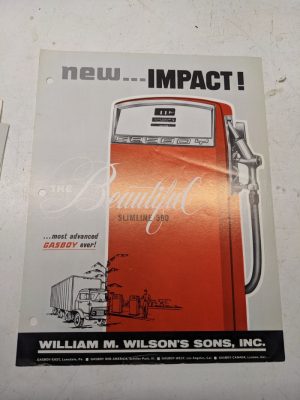 Gasboy Pump Dealer Sales Brochure Advertisment Model Slimline 390