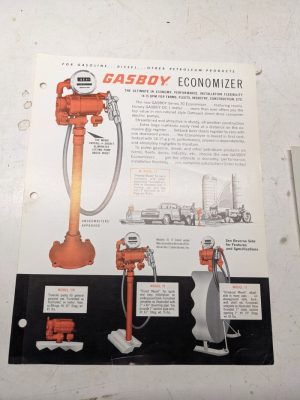 Gasboy Pump Dealer Sales Brochure Advertisment Model Economizer 72X 70 72