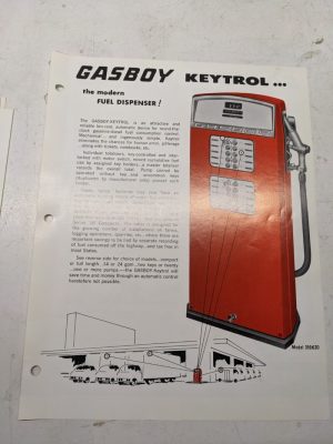 Gasboy Pump Dealer Sales Brochure Advertisment Model Keytrol 390K2O 1820K2