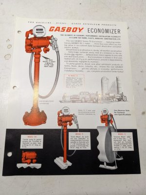 Gasboy Pump Dealer Sales Brochure Advertisment Model Economizer 72 70 72X