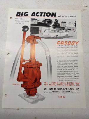 Gasboy Pump Dealer Sales Brochure Advertisment 300 Series Dual Vacuum Hand 320