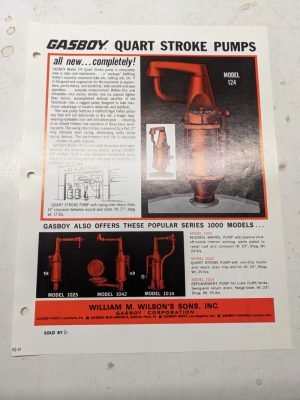 Gasboy Pump Dealer Sales Brochure Advertisment Model 124 1025 1042 1014 1000