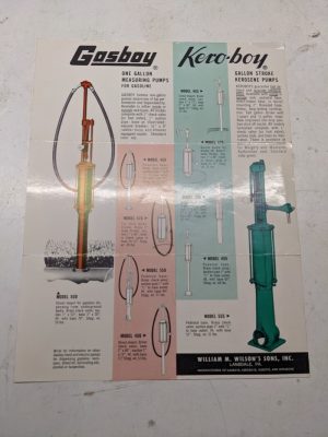 Gasboy Pump Dealer Sales Brochure Advertisment Pump Specs 400 500 Kero-Boy