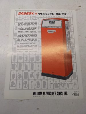 Gasboy Pump Dealer Sales Brochure Advertisment Pump 50 Series 52 53 54Na 56S