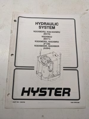 Hyster Hydraulic System Forlift Service Manual N 25 30 40 Xmr2 Xma2 50 Xmdr2