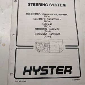 Hyster Steering System Service Manual N25 N30 N40 N45 N50 Xmdr2 Xmr2 Xma2 Xmxdr
