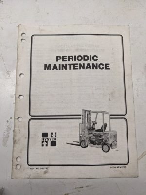 Hyster Fork Lift 1988 Periodic Maintenance Manual H25-35Xl S40-60Xl H40-60Xl