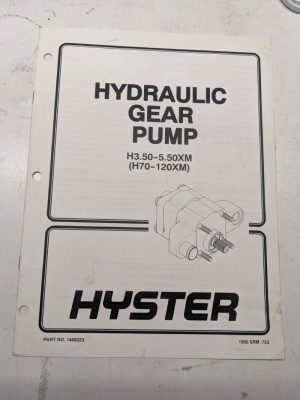 Hyster Hydraulic Gear Pump H70-120Xm 1466223 1900 Srm 753 Service Manual 1999