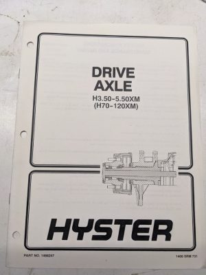 Hyster Drive Axle H70-120Xm 1466247 1400 Srm 731 1999 Service Manual Shop Book