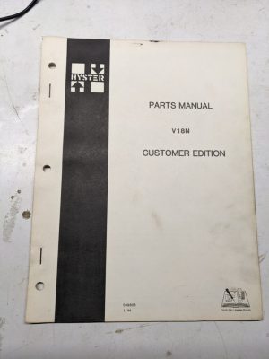 Hyster Repair Parts List Book Manual Catalog Aerial Platform V18N 1984 Shop