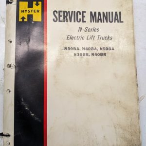 Hyster Service Manual Electric Fork Lift N30Ba N40Ba N50Ba N30Br N40Br 1974