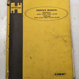 Hyster Service Manual Spacesaver S 60 70 80 100 B Challenger H 120 C 1968