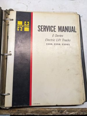 Hyster Service Repair Manual Electric Fork Lift E Series E20B E25B E30Bs 1976