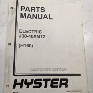 Hyster Parts List Book Manual Catalog Electric J30