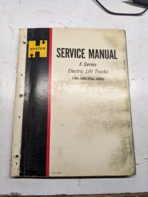 Hyster Fork Lift Service Repair Manual E Series E30A E40A E50A E60As 1972
