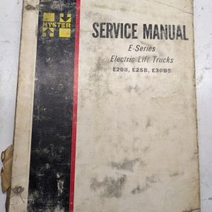 Hyster Fork Lift Service Repair Manual E Series E20B E25B E30Bs 1976 Fork Lift