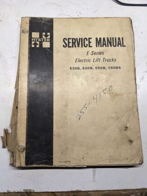 Hyster Fork Lift Service Repair Manual E Series E30B E40B E50B E60Bs 1979 Fork