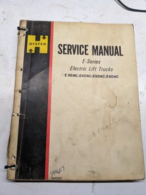 Hyster Fork Lift Service Repair Manual E Series E30Ac E40Ac E50Ac E60Ac Electric