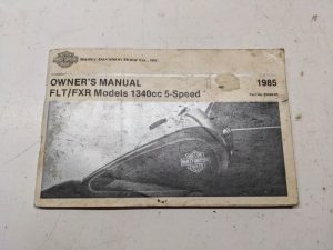Harley Davidson Motorcycle Owner'S Manual Flt Fxr 1985 Tour Glide