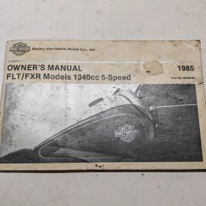 Harley Davidson Motorcycle Owner'S Manual Flt Fxr 1985 Tour Glide