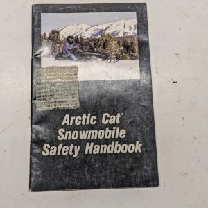 Arctic Cat Snowmobile Safety Handbook 2254-835 1992