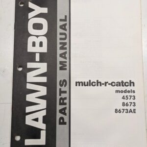 Lawn-Boy Parts Manual List 1982 Mulch-R-Catch Models 4573 8673 8673Ae Manual