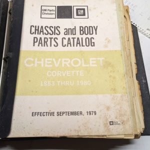 1953-1980 Chevrolet Corvete Illustration/Chassis Body Parts Catalogs Manual