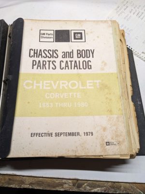 1953-1980 Chevrolet Corvete Illustration/Chassis Body Parts Catalogs Manual